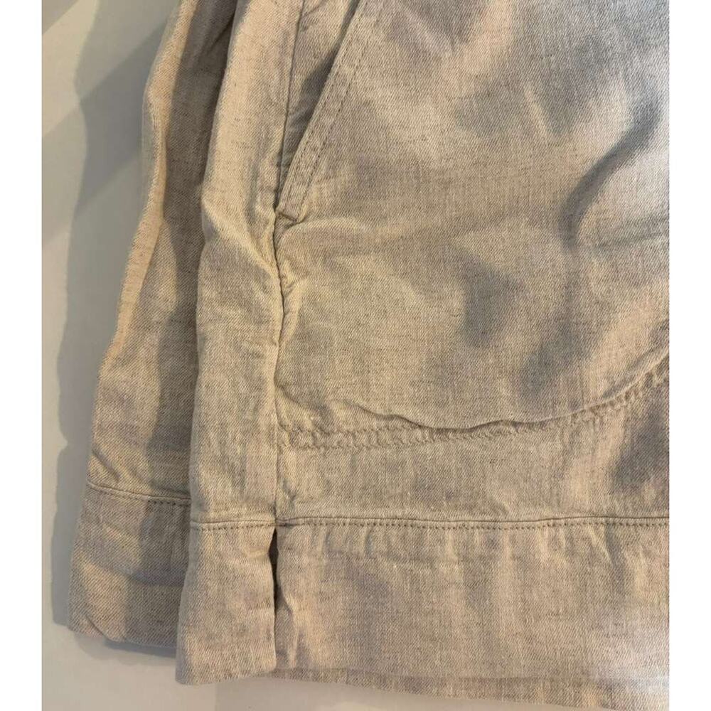 Banana Republic Linen Blend Shorts Womens S Beige High Rise Casual Pull On - Picture 6 of 7